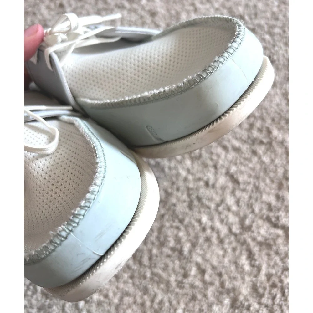 Swims Light Blue and White Boat Shoe Loafers